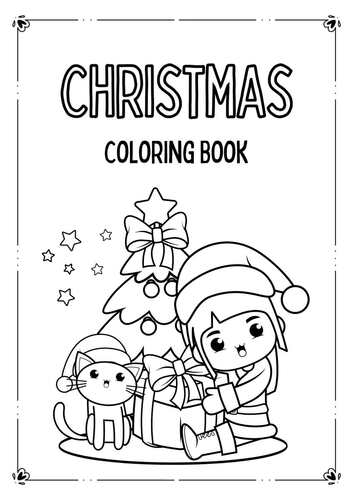 Printable Christmas Coloring Book For Kids by LoveMyTeachersSheets