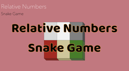 Preview of Montessori Relative Numbers: Snake Game Presentation