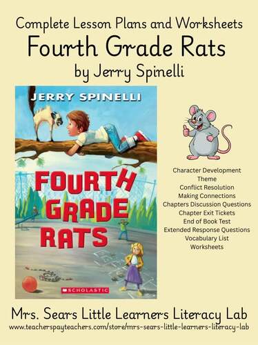 Fourth Grade Rats by Jerry Spinelli by Mrs. Sears Little Learners ...