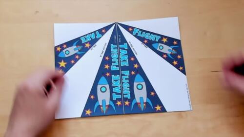 Back to School STEM Activity Paper Airplane PLANE Design Templates