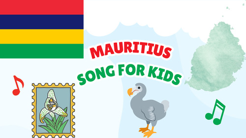 Preview of Mauritius Song for Kids | Country Study Video, MP3 & Lyrics PDF