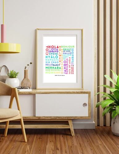Hello in Various Languages ELL Poster by Ms B Creates | TPT
