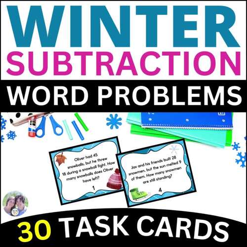 Double Digit Subtraction With & Without Regrouping One Step Word ...