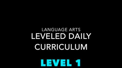 Language Arts Leveled Daily Curriculum {LEVEL 1} by The Autism Helper