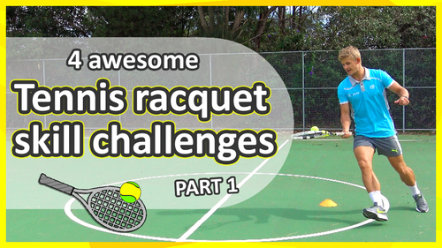Preview of Tennis racquet challenges: Part 1 (grades K-3) | Striking skills in PE