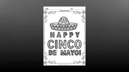 Cinco De Mayo Coloring Pages - Fiesta Coloring Activities for Kids