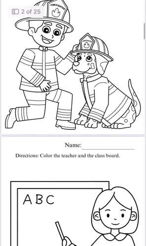 Community Helpers Activities and Coloring Pages | Worksheets | Cut & Paste
