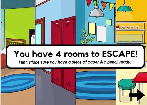 Executive Functioning Skills ESCAPE ROOM Activity, Attention ...