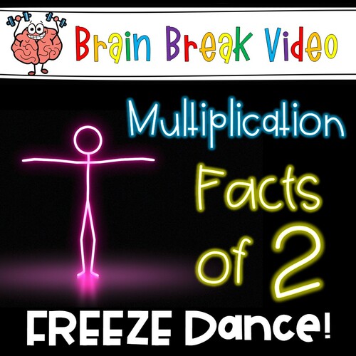 Preview of Multiplication Freeze Dance - Facts of 2