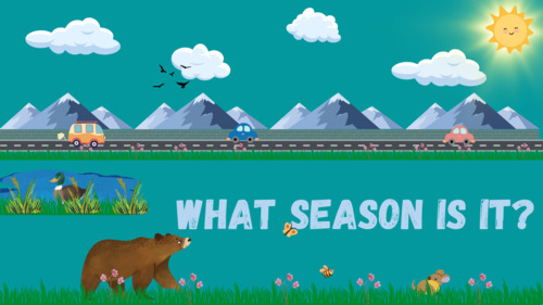 Preview of Spring introduction animation video. Teach the seasons.