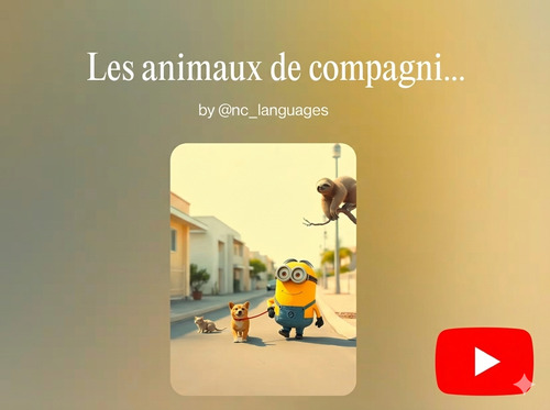 Preview of FRENCH SONG Grade 6 Unit 7: Les animaux de compagnie (Lyrics, Worksheet and Key)