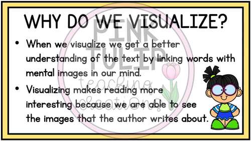 Reading Strategy PowerPoint - Visualizing by Pink Tulip Teaching Creations