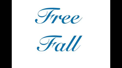 Preview of Free Fall and Terminal Velocity