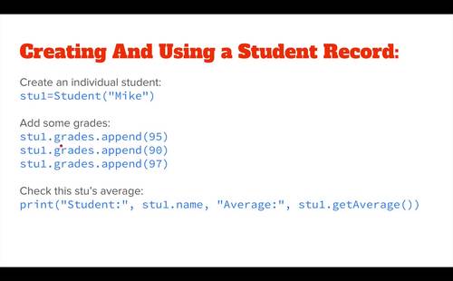 Preview of Python Code: OOP- Object Oriented Programming Part 2