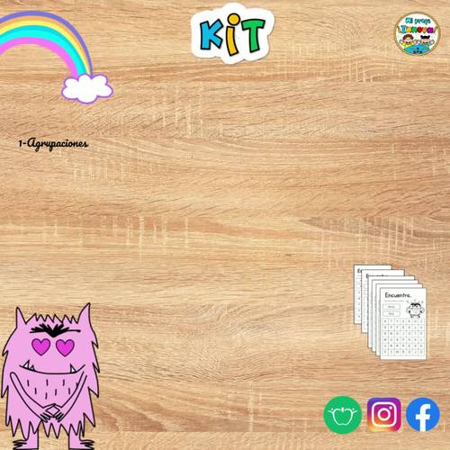 KIT MONSTRUO DE COLORES/ MATERIAL LÚDICO MÁS FOTOCOPIABLES /PDF | TPT