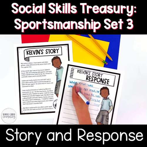 Being a good sport winning and losing a game social story sportsmanship