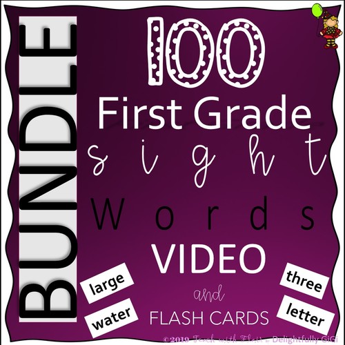 1st Grade Sight Words Video Bundle By Teach With Flair By Delightfully Gigi