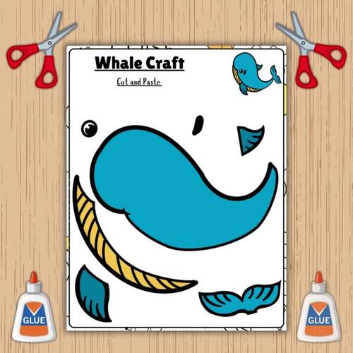 Whale Craft Activity | Ocean Animals | Summer Theme Activities | Under ...
