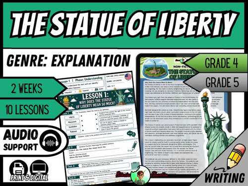 The Statue Of Liberty | Explanation Writing Pack | Grade 4/5 | TPT