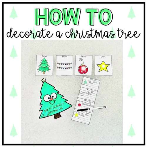 Procedural Writing Decorate a Christmas Tree Special Education