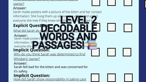 Special Ed | Level 2 Second Grade Reading Comprehension and Decoding Bundle