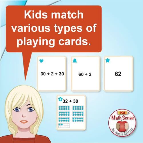 BOOM Digital Matching Cards: Adding Tens to a 2-Digit Number | Code 1B33