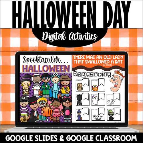 Halloween Day Activities | Party | Distance Learning | Google Slides