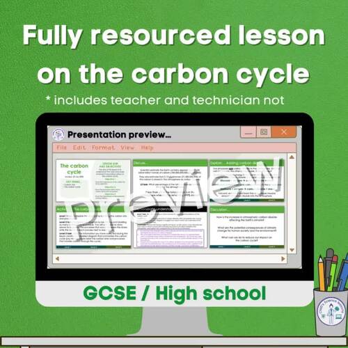 The carbon cycle (Biology) by CMGs Science lessons | TPT