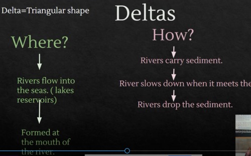Preview of Environmental Science: How are deltas form in a landscape