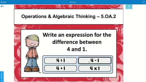 5th Grade Math Review Boom Cards – Self-Correcting Digital Task Cards ...