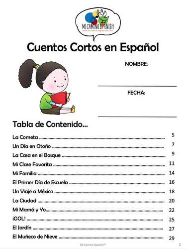 Short Spanish Stories for Kids with Worksheets! (Learn ...