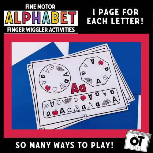 Fine Motor Alphabet Manual Dexterity Activity by the OT files TPT