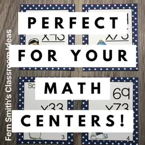 Winter Double-Digit 2-Digit by 2-Digit Multiplication Task Cards