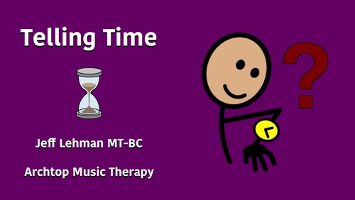 Clock Song Video Telling Time Order By Archtop Music Therapy
