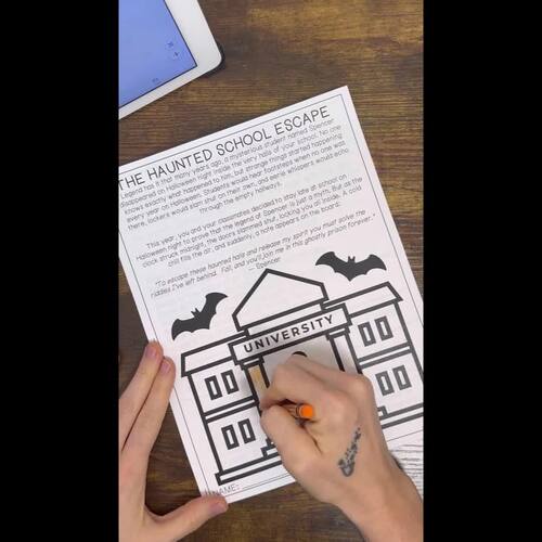 Algebra 1/PreAlgebra Halloween Escape Room | 8th and 9th Grade Math ...