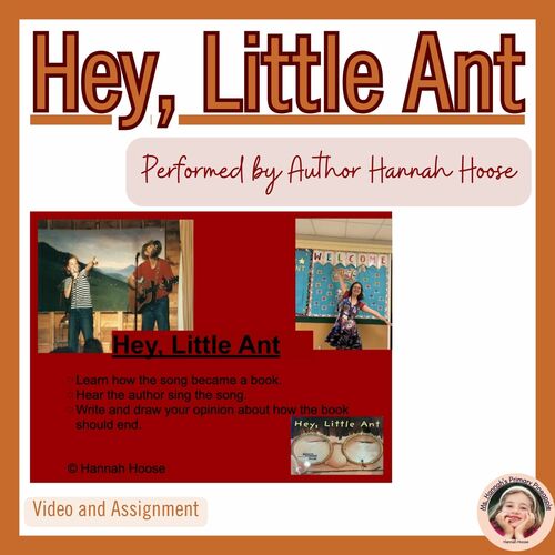 Preview of Hey Little Ant- Song and Opinion Writing Video + Assignment Performed By Author