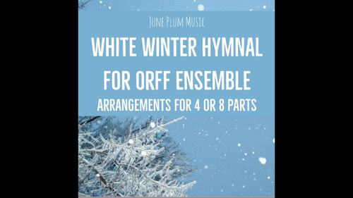 White Winter Hymnal By Pentatonix Pop Music 4 8 Part Orff