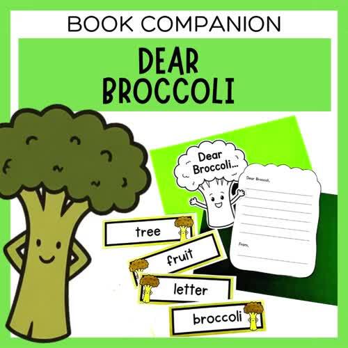 Dear Broccoli Book Companion Activities & Worksheets | Book Week 2026