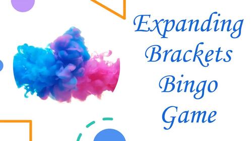 Expanding Single Brackets Algebra Maths Bingo Game Activity | TPT