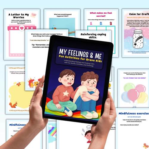 Kids Therapy Bundle | Therapy Worksheets | Teens self Esteem | Anxiety ...