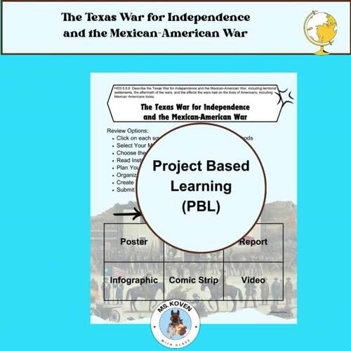 HSS 8.8.6 The Texas War for Independence & Mexican-American War PBL ...