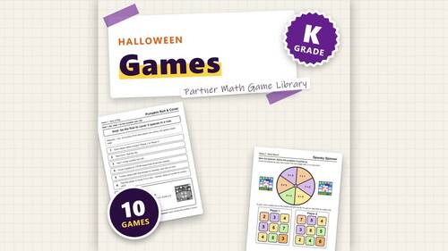 Halloween Math Games | Roll & Cover, Spin & Solve & Board Race ...