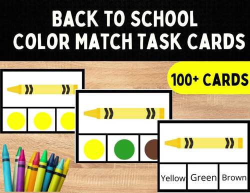 Back to School l Special Education l Math Task Box l Color Sort l 3 ...