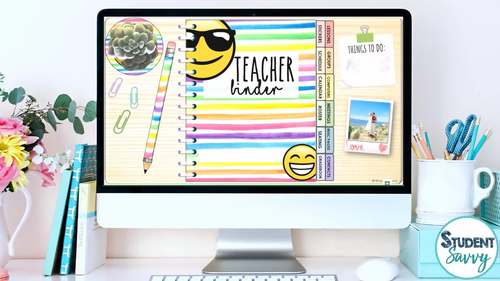 Teacher Planner 2026 Printable Digital Editable Binder Calendar Cover ...