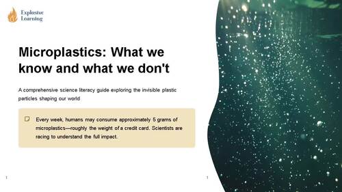 Microplastics What We Know and What We Dont Grades 4-12 PPTX | TPT
