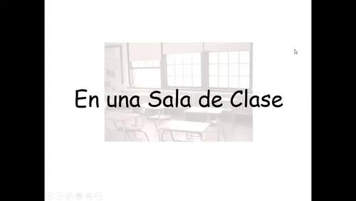 Spanish Classroom Objects Video Bundle