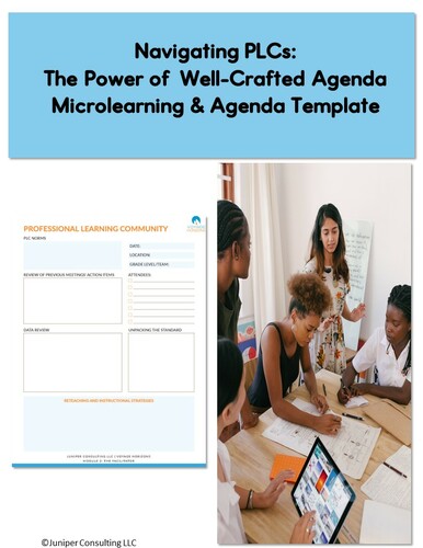 Preview of Professional Learning Community PD: The Power of a Well-Crafted Agenda