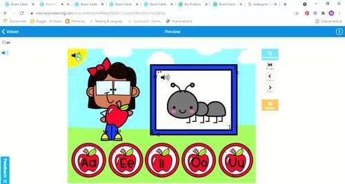 BOOM CARDS: BEGINNING SOUNDS VOWELS Back to school Digital Resources