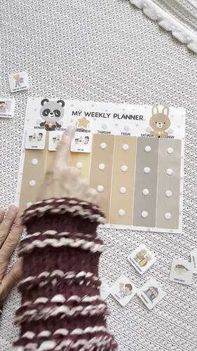 Weekly Routine Chart for Kids Editable Toddlers Weekly Calendar Daily ...