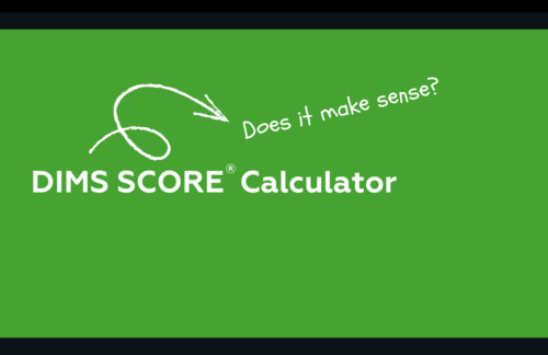 Preview of DIMS SCORE® Calculator Demo Video
